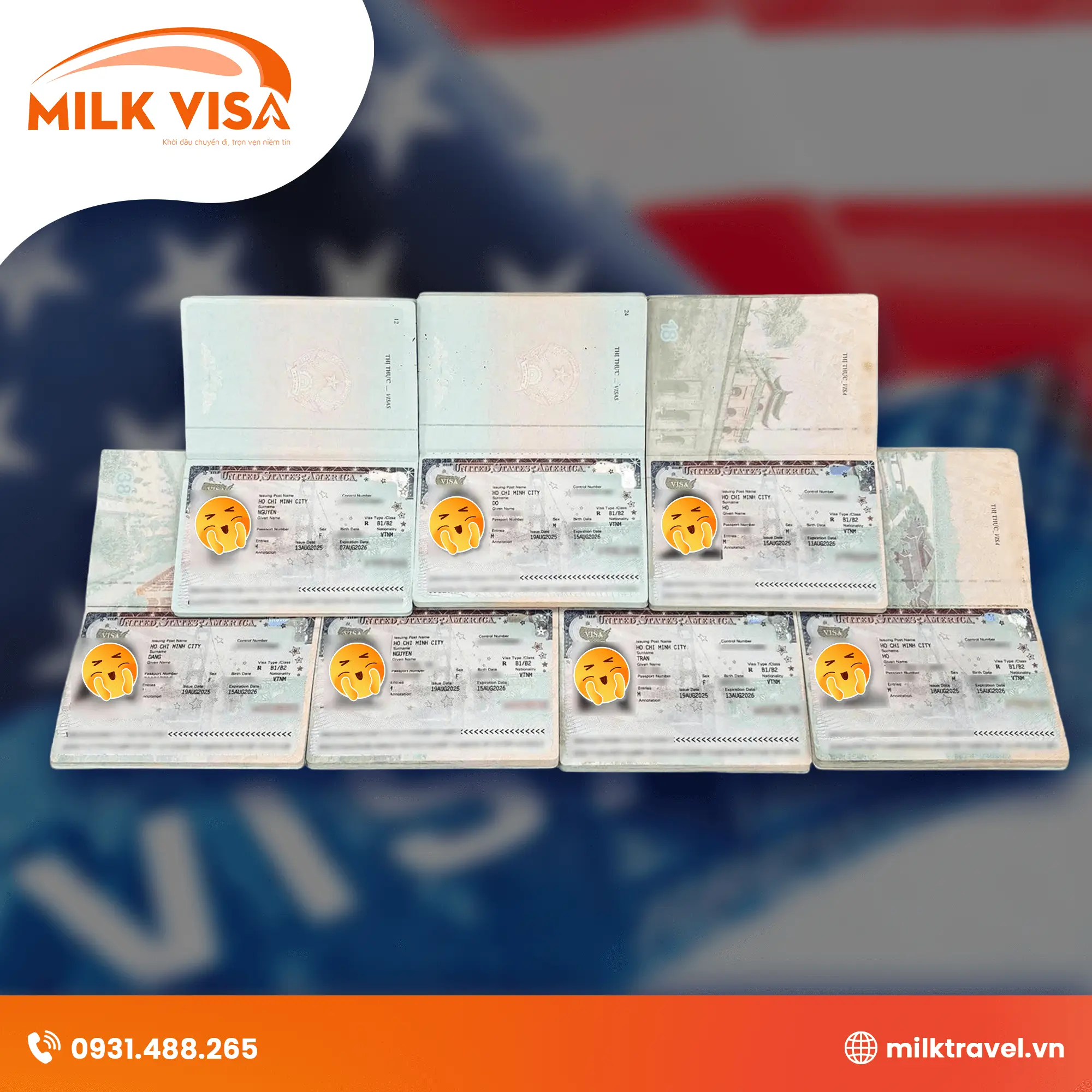 Visa Mỹ thành công tại Milk Travel